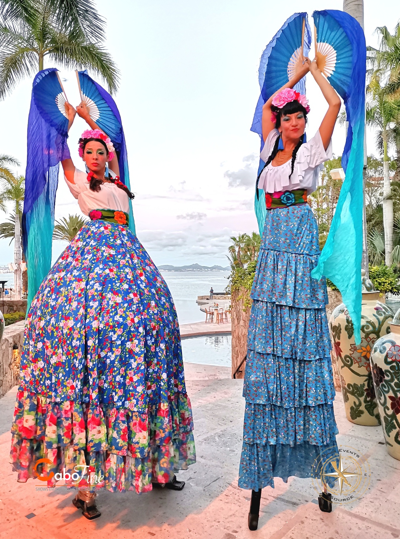 cabo stilt walkers cabo fine entertainment cl 2